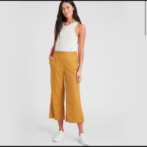 Banana Republic Rowan Wide Pants Mustard (Sz 2)